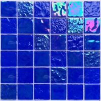 2x2 Crystal Glass Blue GKOL1601-glass pool tiles,blue glass pool tiles,glass pool tile prices