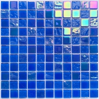 1x1 Crystal Glass Blue GIOL1602-glass pool tiles,blue glass mosaic tile,iridescent glass pool tiles,swimming pool tiles price