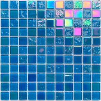 1x1 Crystal Glass Blue GIOL1605-pool mosaic,blue glass pool tiles,wholesale swimming pool tiles