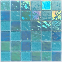 2x2 Crystal Glass Lake Blue GKOL1607-tile for swimming pool,2x2 glass pool tile,pool tiles sale