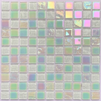 1x1 Crystal Glass Iridescent GIOL1201-pool tiles mosaic,white glass pool tiles,swimming pool tile prices