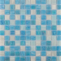 23x23mm Square Matte Silicon Joint Hot Melt Glass GHOJ2003-glass pool tiles, glass tile for swimming pools, pool glass mosaic tile