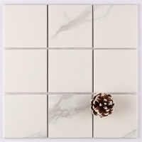 97x97mm Inkjet Porcelain Marble Look Carrara White MOF8901-swimming pool tiles, sukabumi porcelain tiles, carrara pool tile