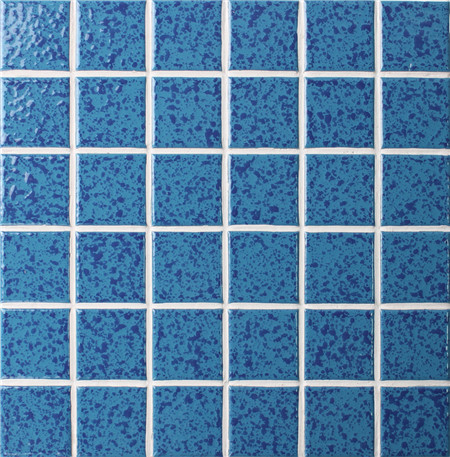 48x48mm Dot Surface Square Porcelain Blue BCK634,Mosaic tiles, Ceramic mosaic, Wave mosaic pattern