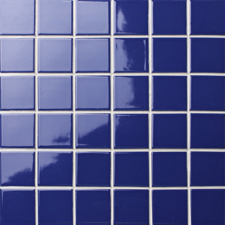 48x48mm Square Glossy Glazed Porcelain Dark Blue BCK631,Mosaic tiles, Porcelain mosaic, Porcelain mosaic pool tiles