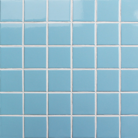 48x48mm Square Glossy Glazed Porcelain Blue BCK629,Mosaic tile, Ceramic mosaic, Swimming pool ceramic mosaic tiles