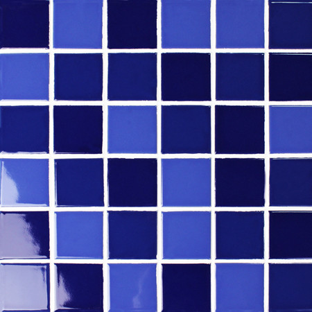 48x48mm Square Glazed Porcelain Mixed Cobalt Blue BCK008,Mosaic tile, Ceramic mosaic, Pool tile, Dark Blue pool tiles wholesale