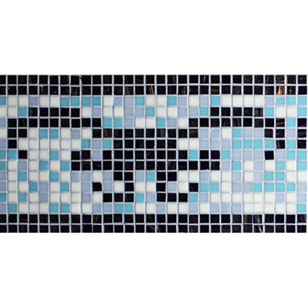 Mezcla azul de la frontera caliente BGAB002,Mosaico de mosaico, Mosaico de mosaico de vidrio