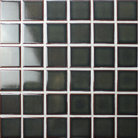 Fambe Preto BCJ301,Azulejo de mosaico, Mosaico cerâmico, Telha preta para backsplash da cozinha, Telha de mosaico barata da associação