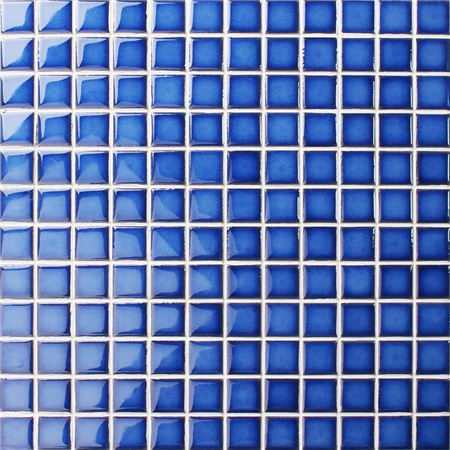 Fambe Azul BCH608,Azulejo de mosaico, Azulejo de mosaico cerâmico, Azulejo de cerâmica para piscina, Azulejo de piscina azulejo