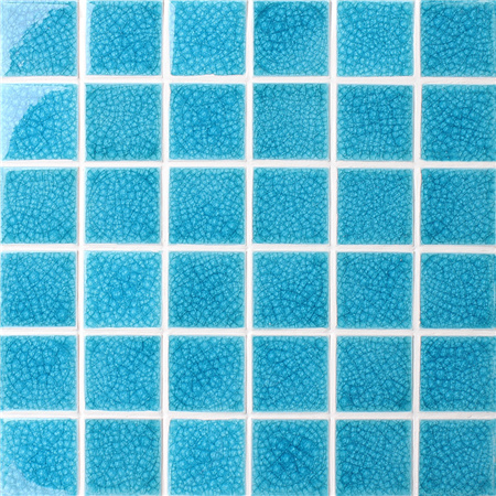 Crackle azul congelado BCK660,mosaico piscina, mosaico cerâmico, cerâmica mosaico China