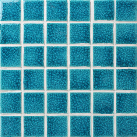 Frozen Blue Heavy Crackle BCK648,Pool Mosaic, Mosaico cerâmico, Mosaico de porcelana para piscina