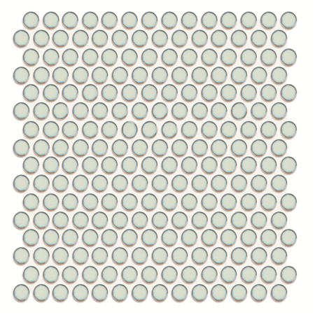 Penny Round White BCZ703,Mosaicos cerâmicos, Mosaico cerâmico, Mosaico redondo branco