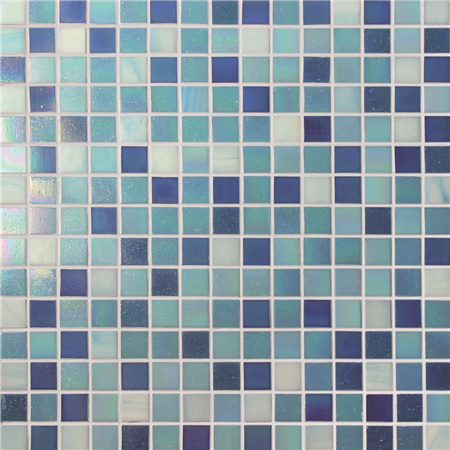 Mezcla azul cromática BGE004,Mosaico de piscina, Mosaico de cristal, Mosaico de cristal para piscina
