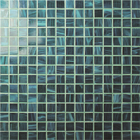 20x20mm Square Matte Hot Melt Glass Iridescent BGE701,Pool tile, Pool mosaic, Glass mosaic, Glass mosaic floor tiles