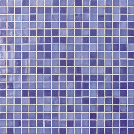 Mistura de azul de jade BGC015,Azulejo de mosaico, Azulejo de mosaico de vidro azul, Azulejo de mosaico de vidro azul, Azulejo de mosaico de vidro