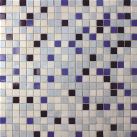 15x15mm Sauqre Hot Melt Glass Iridescent Mixed Color BGC022,Pool tile, Pool mosaic, Glass mosaic, Glass mosaic tile patterns