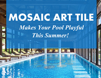 Mosaic Art Tile Makes Your Pool Playful This Summer -Mosaic art, Mosaic art tile, Mosaic Art Supply, Pool Mosaic Picture