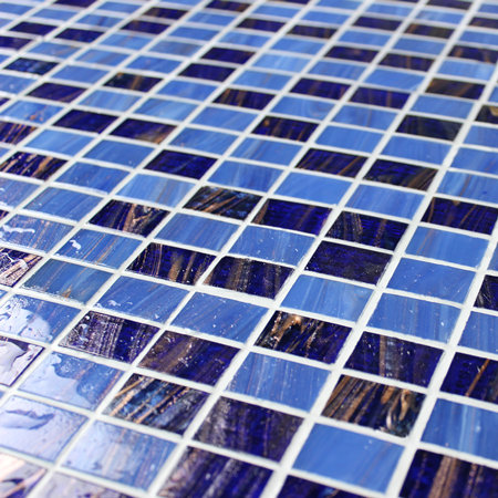 20x30mm Stack Bond Matte Hot Melt Glass Mixed Cobalt Blue BGZ015,Mosaic tile, Glass mosaic, Pool mosaic tiles, Beautiful glass mosaic wholesale 