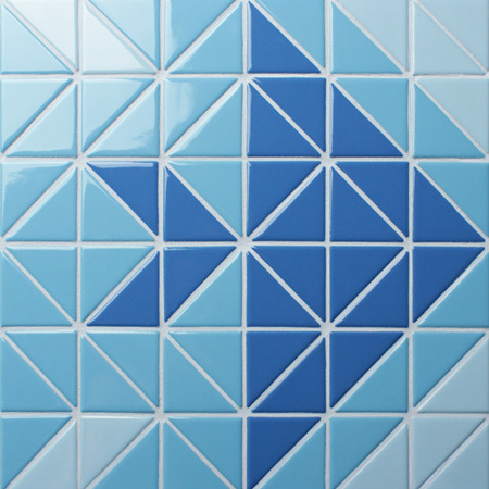 Santorini Fish TR-SA-FI,Mosaico de triângulo, mosaico de triângulo, mosaico de triângulo, mosaicos de piscina