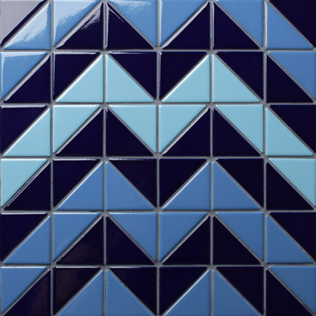 Santorini Chevron TR-SA-CV,Mosaico de triângulo, mosaico de triângulo, mosaico de triângulo, mosaicos de piscina