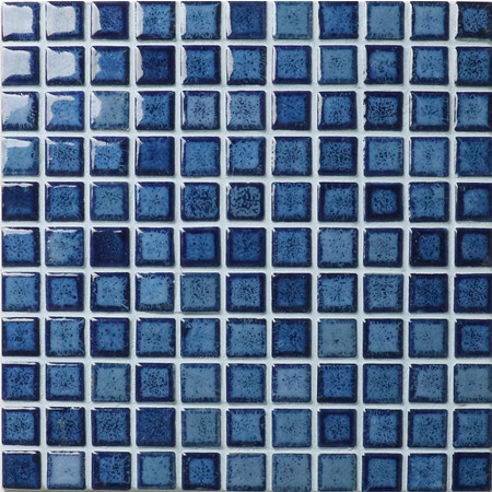 25x25mm Square Glossy Porcelain Cobalt Blue BCI912,Ceramic mosaic, Ceramic mosaic tile, Wholesale ceramic pool tile 