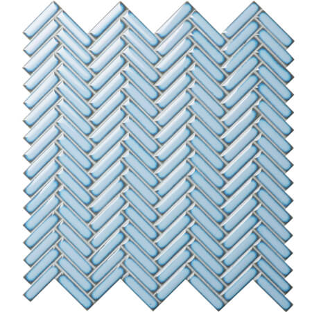 Strip Pale Blue BCZ618A,Mosaico de espina de pescado, mosaico de espina de pescado de cerámica, mosaico de mosaico de espina de pescado
