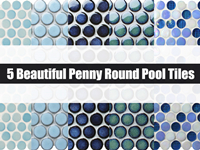 5美丽的便士圆形泳池瓷砖-便士圆的泳池瓷砖, 便士圆马赛克, 池瓷砖马赛克批发