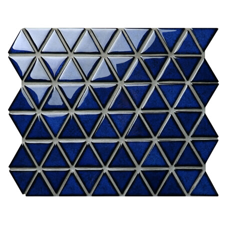 三角钴蓝 bcz628a,三角形的瓷砖, 三角形墙砖, 后效果三角形马赛克