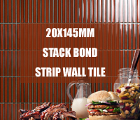 Nouvelle collection: 20x145mm pile Bond porcelaine mosaïque mur tuile -tuiles de mosaïque de bande, tuile de mosaïque de mur de bande, dosseret de tuile de pile Bond, tuile de mosaïque de Bond de pile