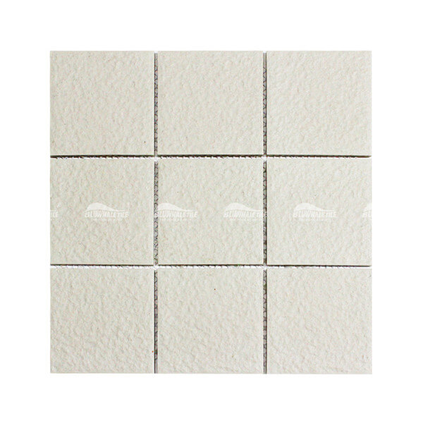 97x97mm Square Full Body Matte Porcelain White BCP201D,mosaic tile bathroom, mosaic wall tiles, mosaic backsplash