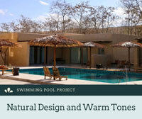 Projeto piscina: Design natural e tons quentes-fornecedores de azulejos de piscina, mosaicos de azulejos de piscina por atacado, fabricantes de azulejos de piscina de porcelana