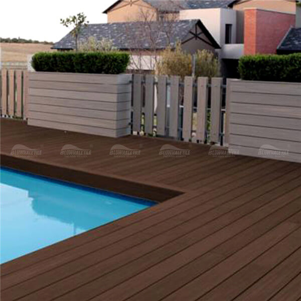Compuesto de plástico de madera WPC904L-2,madera de la cubierta de la piscina, cubierta de la piscina con adoques, ideas de pavimentadoras de la piscina, material compuesto de plástico de madera