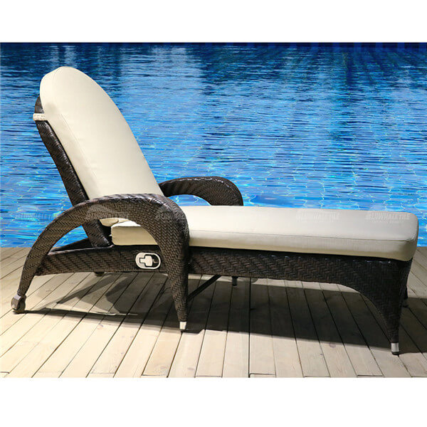 Sun Lounger CL901-CT,cadeira da espreguiçadeira da piscina, cadeira da espreguiçadeira, rattan da mobília do jardim