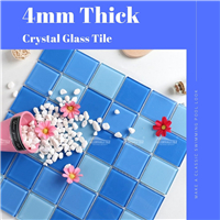 Azulejos mosaicos de cristal de 4 mm de espesor hacen una piscina clásica-azulejos de mosaico de cristal de cristal, proveedores de mosaicos de vidrio de cristal, azulejos de mosaico de cristal para la piscina
