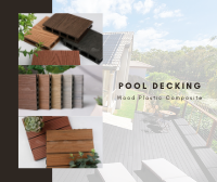 3 Types De bois en plastique composite Créer préfet Pool Decking Areas-idées de tuile de plate-forme de piscine, tuiles composites en plastique en bois, fournisseur en plastique en bois composite
