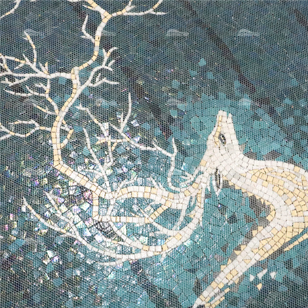 Pool Art Deer Project 12,deer mosaic mural, deer mosaic mural art, mosaic murals for sale