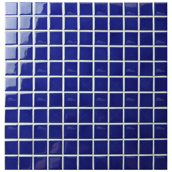 25x25mm Square Porcelain Classic Dark Blue IGA3605,pool tile near me, mosaic tile swimming pool designs, 1x1 pool tile
