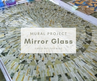 Mosaic Art Project: Custom Mirror Glass Mosaic Mural-mosaic art, mosaic art supply, mosaic mural, tile blog