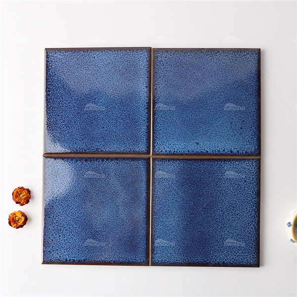 6x6 Square Glossy Porcelain Blue WOB2601,6x6 pool tile ideas, large blue pool tile, pool tile store