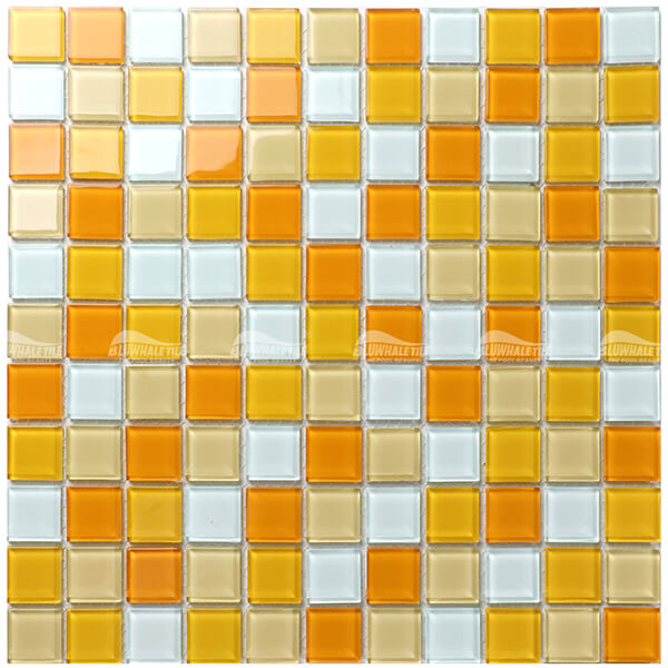 Crystal Glass Yellow BGI011F2,glass pool tiles,glass mosaic tile,yellow pool tiles,glass tile suppliers