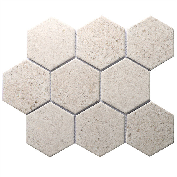 4 Inch Hexagon Inkjet Printing Ceramic ZOA2211,pool floor mosaic,mosaic hexagon tile,floor mosaic