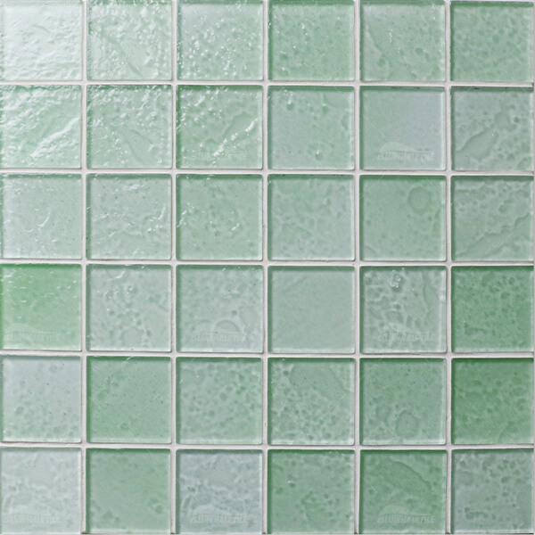 48*48mm Square Crystal Glass Aqua Green BRK001,pool tile,glass mosaic tiles swimming pool,glass mosaic tile for pools