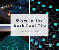 New Pool Tile Ideas: Fluorescent Luminous Glow in the Dark Pool Tile-swimming pool tile mosaic, glow in dark pool tile, luminous pool tile, fluorescent pool tile