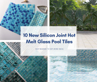 10 New Silicon Joint Hot Melt Glass Pool Tiles-glass pool tile, swimming pool design tiles, amber pool tiles, tiles in swimming pool