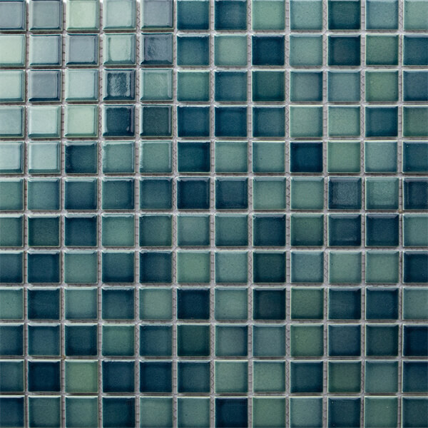 23x23mm Square Glossy Porcelain Gradient Blue HGA2601,porcelain pool tile, the tile pool, pool mosiacs