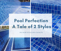 Pool Perfection: A Tale of Two Styles-wholesale pool tile, glass pool tiles, swimming pool tile suppliers, swimming pool design project