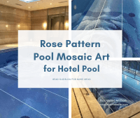 Elevate Your Hotel Experience with Rose Pattern Pool Mosaic Art-pool mosaic art, rose mosaic art, flower mosaic art, mosaic art suppliers