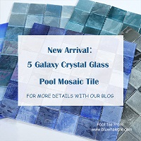 Dive into a Galaxy of Color: Introducing Our New Crystal Glass Pool Mosaic Tiles-galaxy mosaic tiles,swimming pool tiles, galaxy blue tiles,crystal glass mosaic tiles